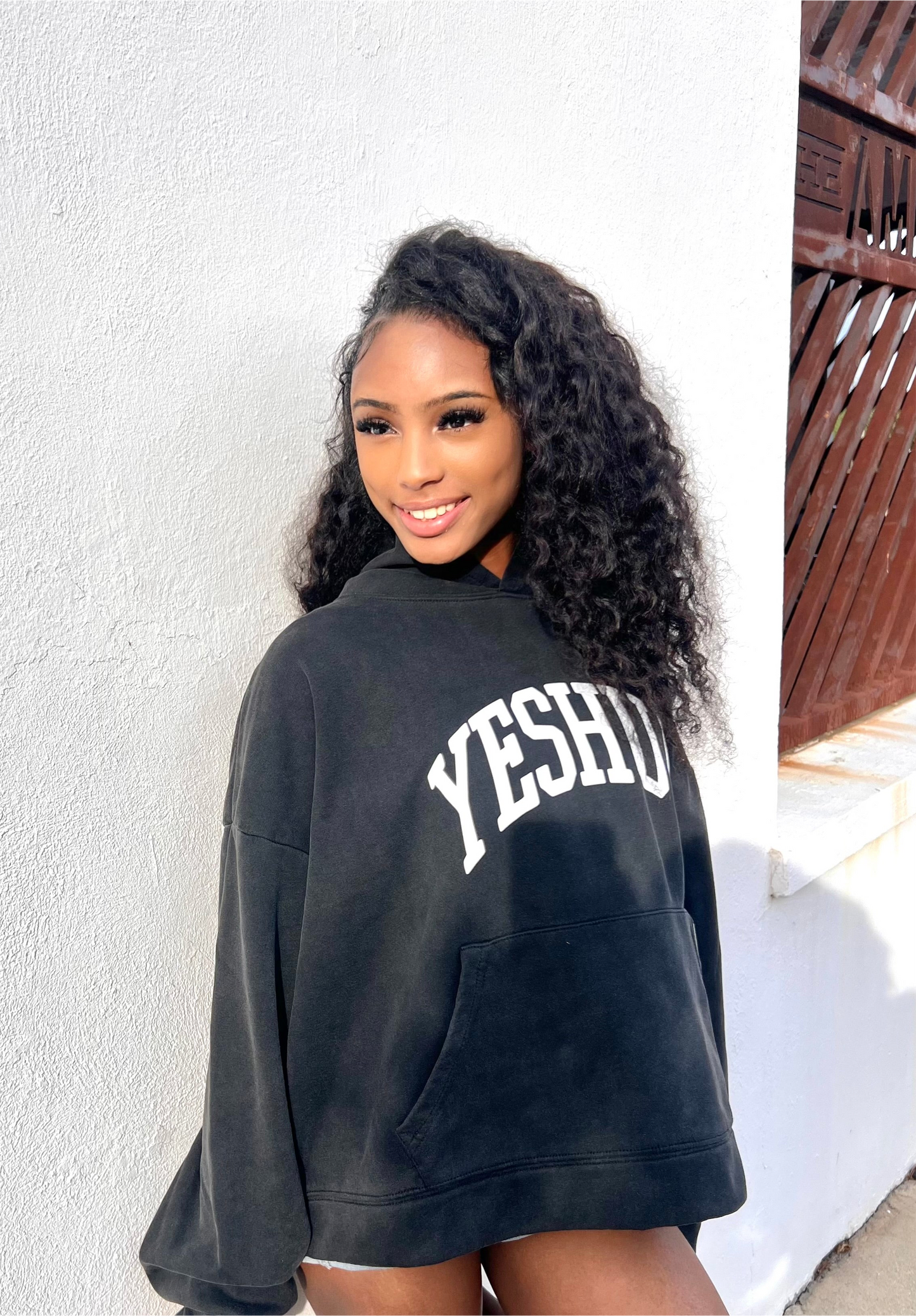 Black Yeshua Cropped Hoodie