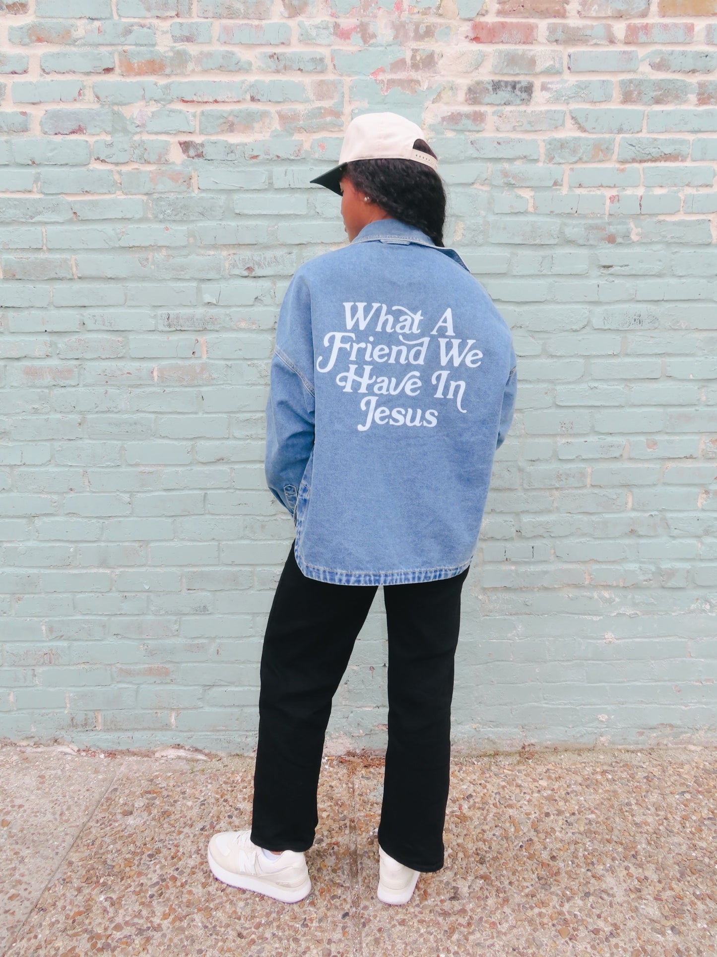 Friend in Jesus Jean Jacket