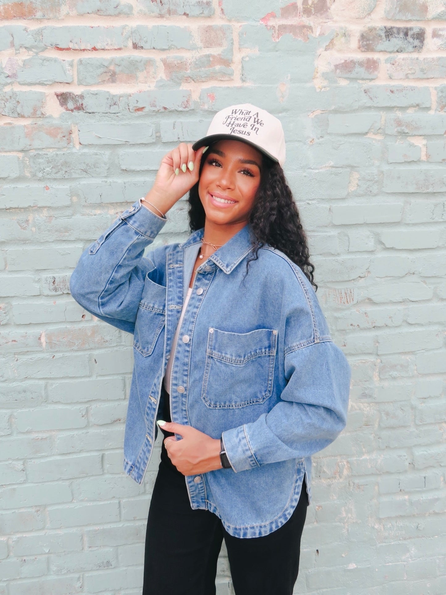Friend in Jesus Jean Jacket