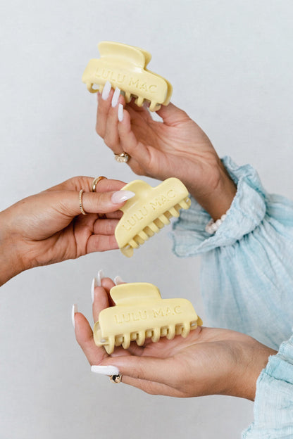 Lulu Mac HairClip-Butter Yellow