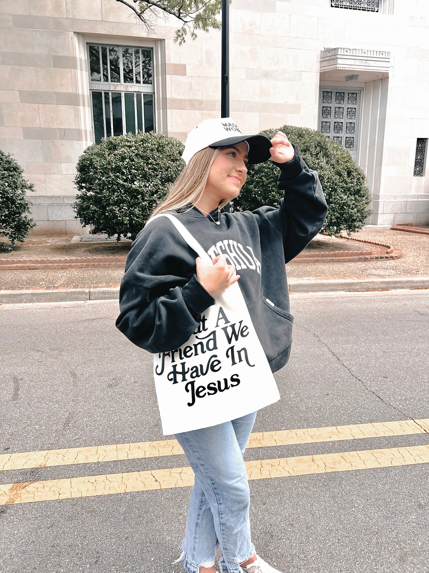 Friend In Jesus Canvas Tote