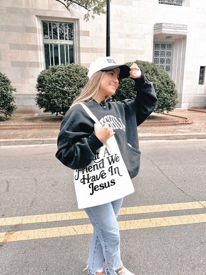 Friend In Jesus Canvas Tote