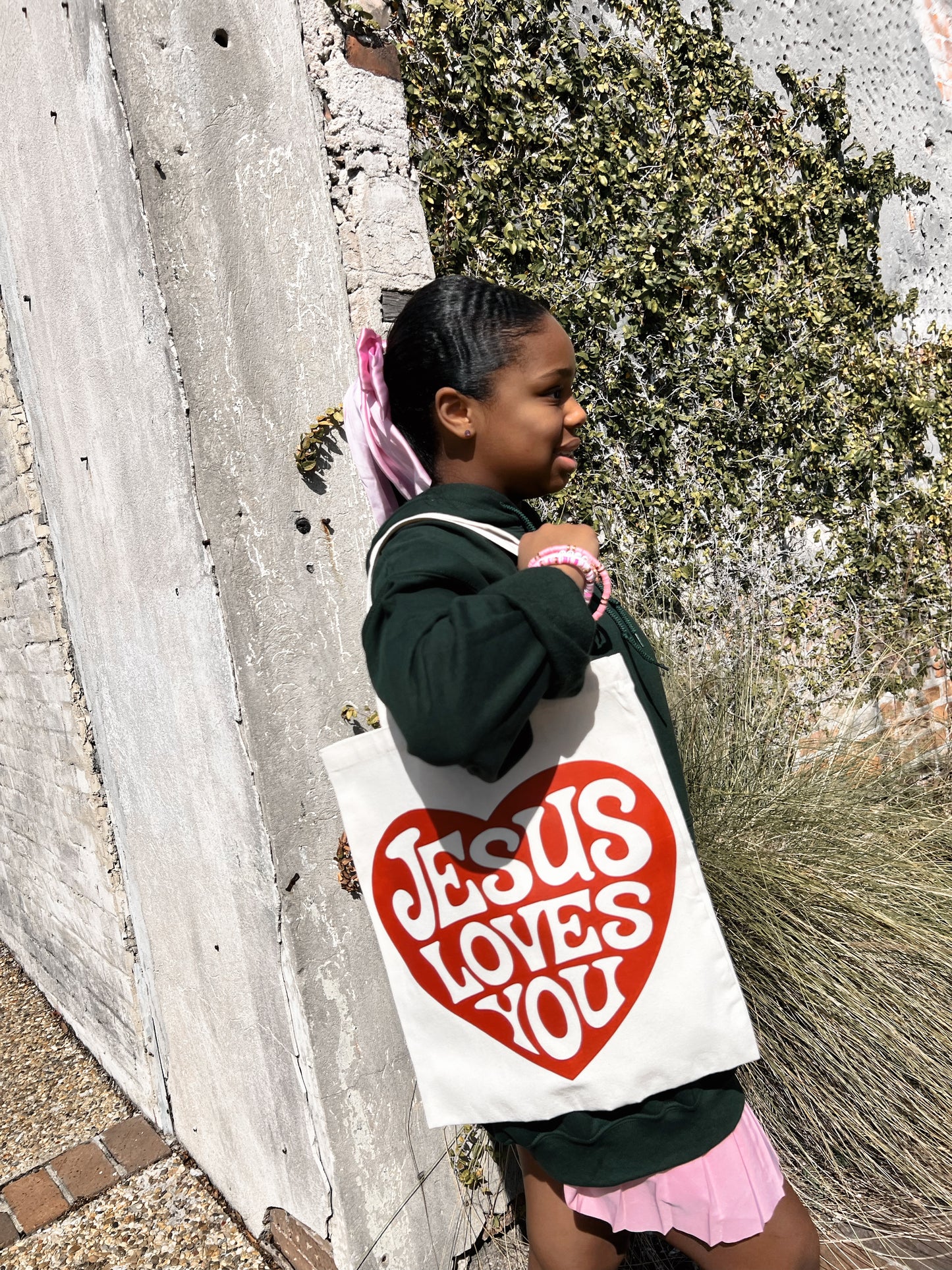 Jesus Loves You Canvas Tote