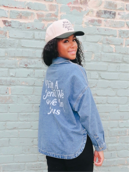 Friend in Jesus Jean Jacket