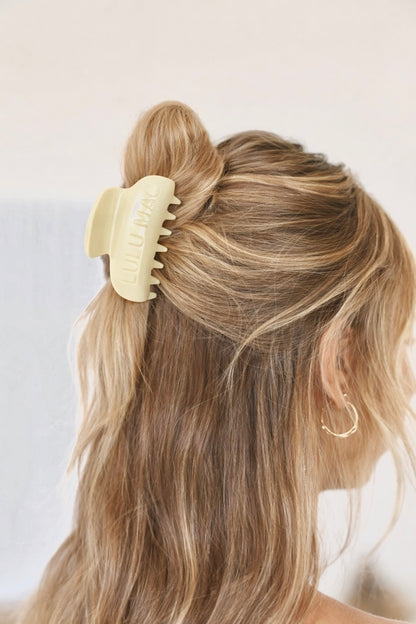Lulu Mac HairClip-Butter Yellow