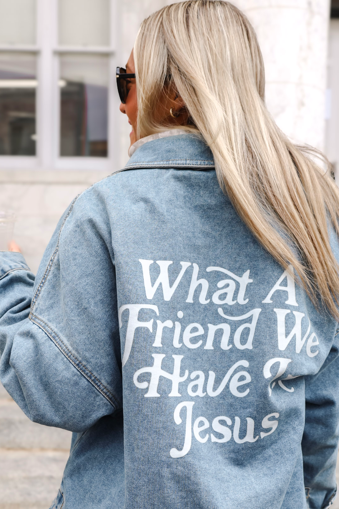 Friend in Jesus Jean Jacket